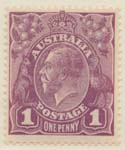 1913-23  1 Penny Purple