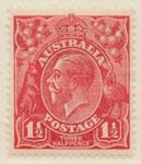 1918-24  1 1-2d Red
