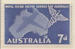1957-58  7d blue flying doctor service