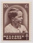 0B183 1936 50c + 5c Violet Brown