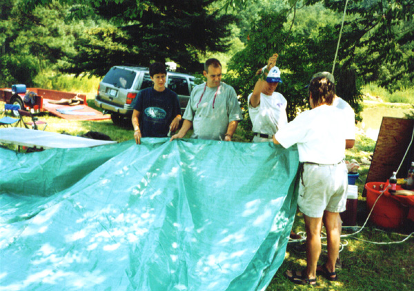 Tarp erection 1