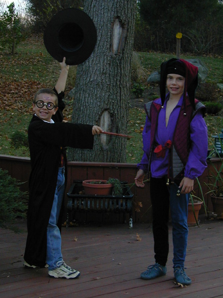 Collin and Duncan at Halloween