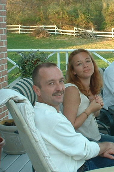 2003 Ians 40th Ian & Jules on Jules deck