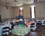 Mike setting up