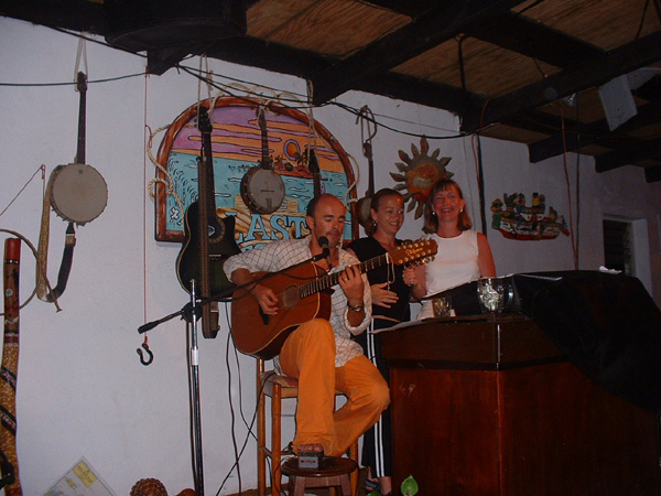 Julia & Sarah singing at the Last Resort