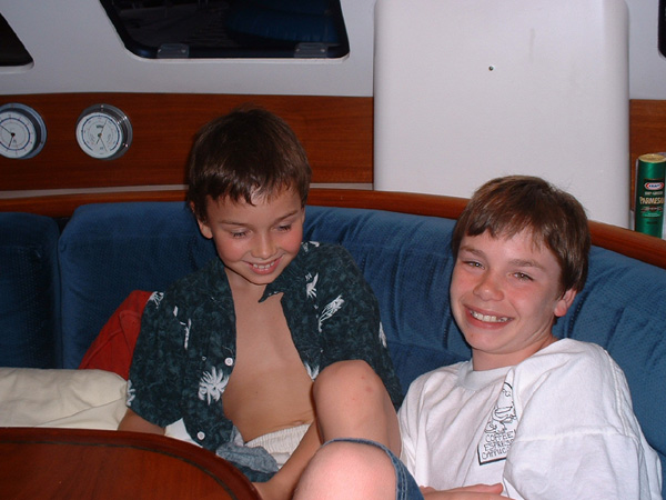 Kids in cabin