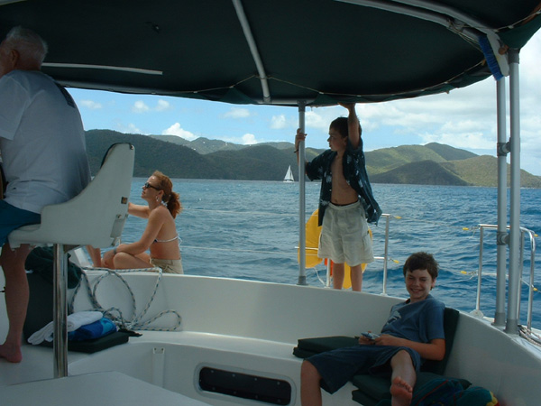 on boat