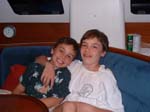 Both kids in cabin