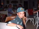 Duncan won the hat for singing at the Last Resort