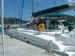 Group of us on catamaran