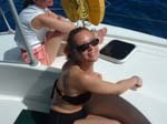 Jules on boat