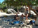 the beach at the Baths