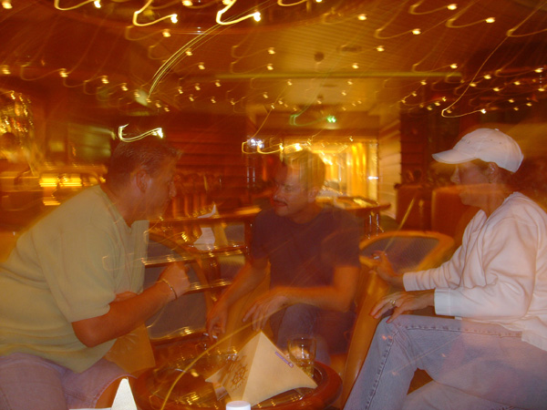 In the bar