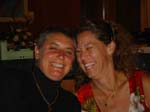 Susan and Laura dinner first night