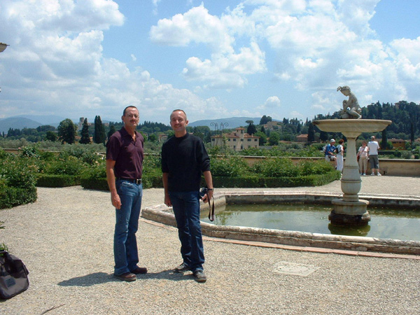 Ian & Nathan in Boboli Gardens