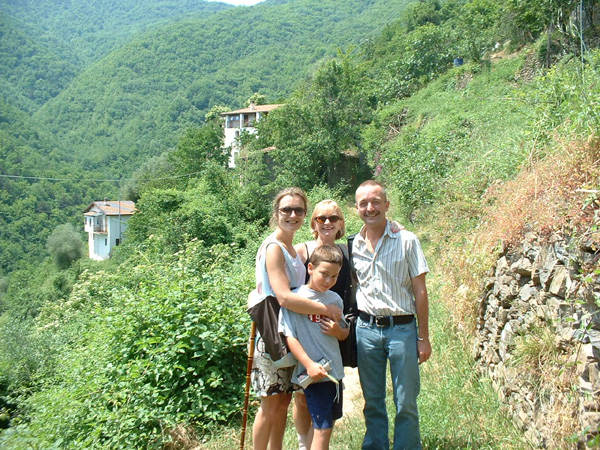 In front of Sarah's House
