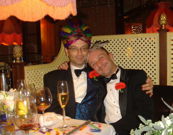 David and Ian at New Years