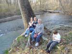 By the river