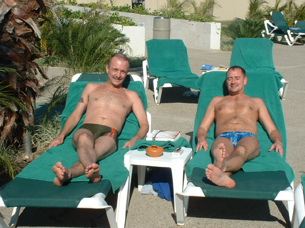 At the pool
