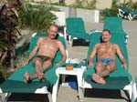 At the pool