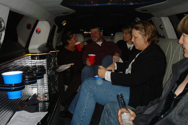 In the limo