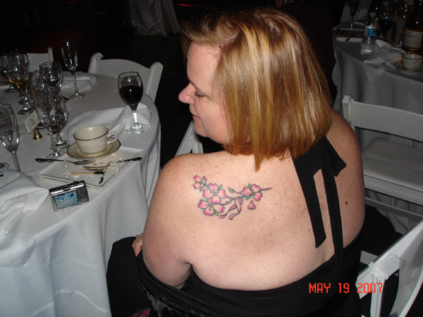 Lynn and her tattoo