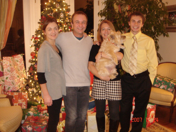 Xmas Day 2007 Sara Ian Julia Heidi Collin