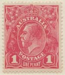 1918-24  1d Red a
