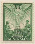 1945  5 1-2d green peace