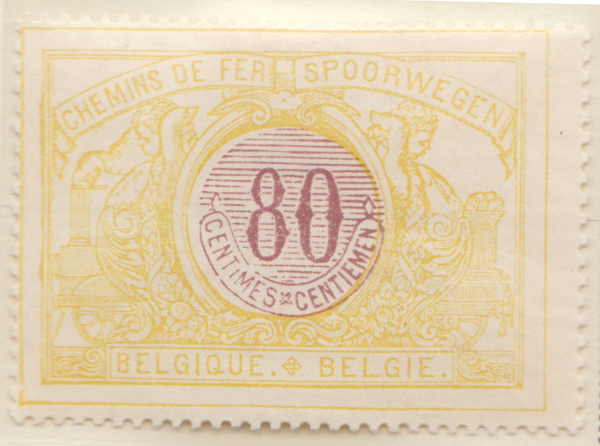 00Q40 1902-14 80c Lemon and Violet Brown