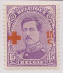 00B38 1918 15c + 15c Bright Violet