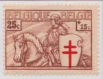 0B157 1934 25c + 15c Brown