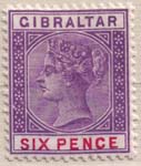019 1898 6d Violet and Carmine Rose