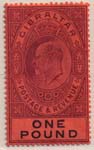 048 1903 1 Pound Violet and Black on Red