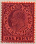 050 1904 d Violet on Red