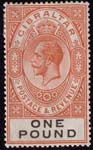 092 1927 1 Pound Orange and Black