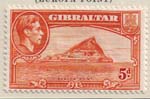 112 1947 5d Red Orange Europa Point